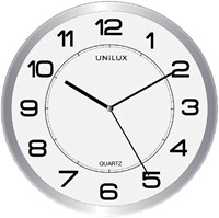 Wandklok Unilux Magnet dia 30.5cm lichtgrijs/wit 1 Stuk