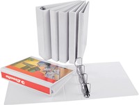 Presentatieringband Esselte Essentials panorama A4 4-rings O-mechaniek 16mm wit-2