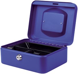 Geldkist Quantore 200x160x90mm blauw 1 Stuk