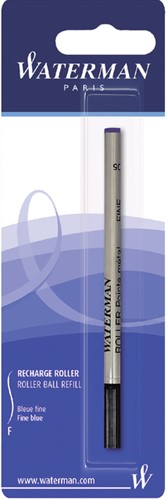 Rollerpenvulling Waterman F blauw 1 Stuk