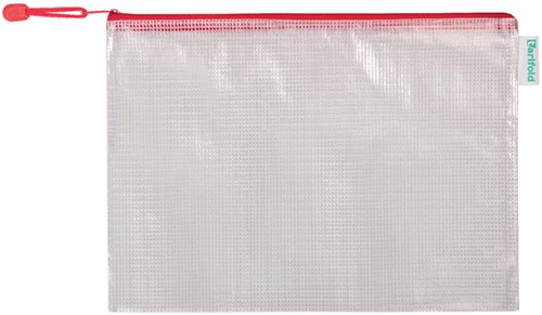 Opbergtas Tarifold met rits 330x240mm PVC rd 1 Stuk