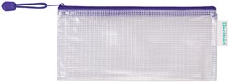 Opbergtas Tarifold met rits 250x115mm PVC bl 1 Stuk