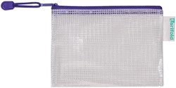 OpbergtasTarifold met rits 175x125mm PVC bl 1 Stuk