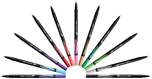 Fineliner Bic Intensity F blauw 1 Stuk-3