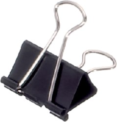 Papierklem MAUL 213 Foldback 32mm zwart 12 stuks 12 Stuk