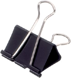 Papierklem MAUL 213 Foldback 40mm zwart 12 stuks 12 Stuk