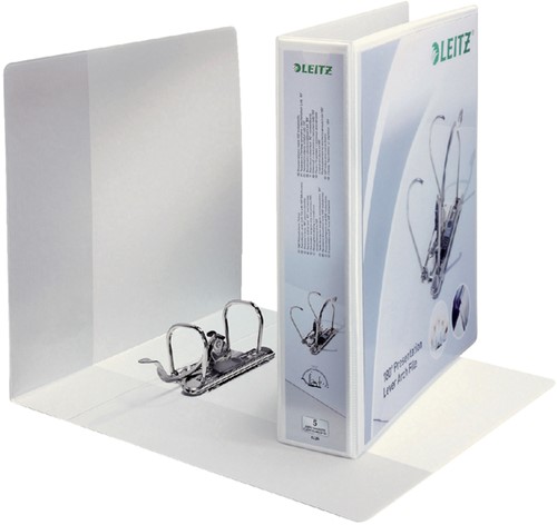 ORDNER LEITZ PANORAMA 180 GR 2RINGS A4 PP 50MM WIT 1 STUK