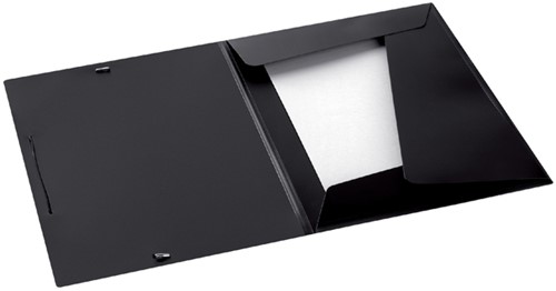 Elastomap Djois college file A4 3 klepppen PP zw 1 Stuk