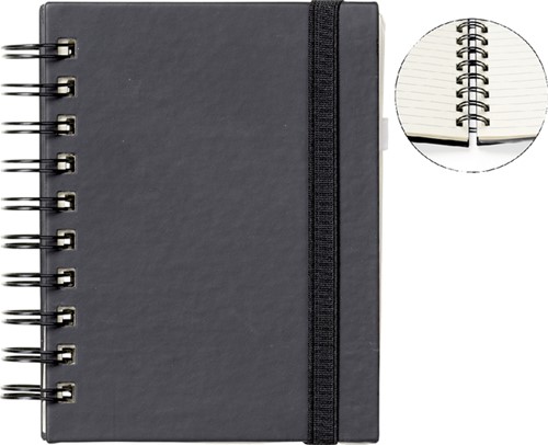 Notitieboek Quantore A6 sp lijn 192blz 80gr zwart 1 Stuk