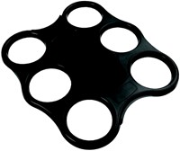 Bekerplateau Sensations voor 6 bekers zwart 1 Stuk