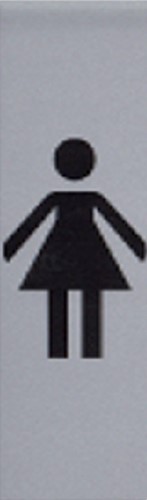 Infobord pictogram dame 165x44mm 1 Stuk