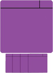 Magneet scrum 75x75mm paars 5 stuks 5 Stuk