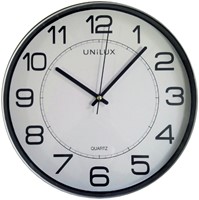 Wandklok Unilux Magnet dia 30.5cm lichtgrijs/wit 1 Stuk-1