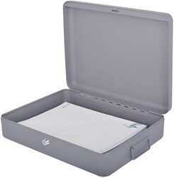 Documentenkist pavo 370x280x90mm donkergrijs 1 Stuk