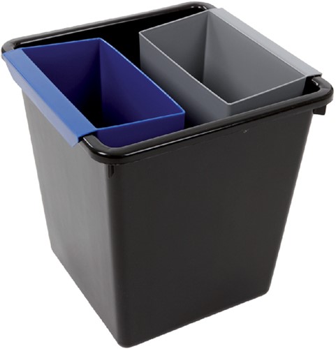 Inzetbak voor vierkante tapse papierbak blauw 1 Stuk-2