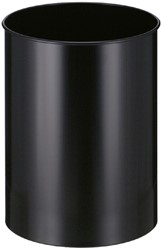 Papierbak Vepabins rond 33.5cm 30liter zwart 1 Stuk
