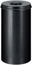 Papierbak vlamdover Vepabins 50 liter 335mm zwart 1 Stuk