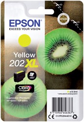 Inktcartridge Epson 202XL T02H44 geel 1 Stuk