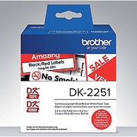 Etiket Brother DK22251 doorlopend 62mm 15m wit 15 Meter