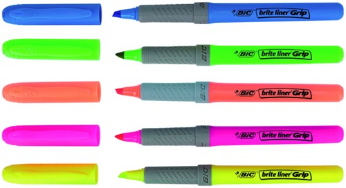 Markeerstift Bic brite liner grip oranje 1 Stuk-3