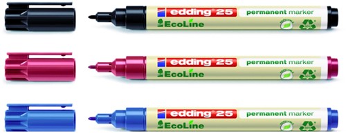 Viltstift edding 25 Eco rond 1mm rood 1 Stuk-2