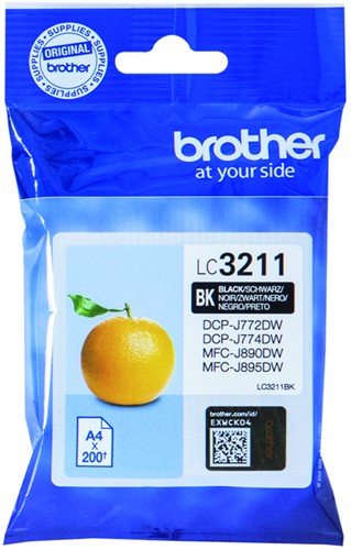 Inktcartridge Brother LC-3211BK zwart 1 Stuk