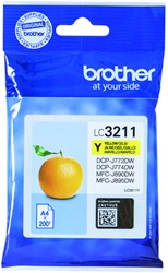 Inktcartridge Brother LC-3211Y geel 1 Stuk