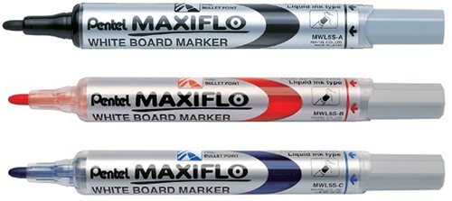 Whiteboardmarker Pentel MWL5S 1mm rood 1 Stuk-2