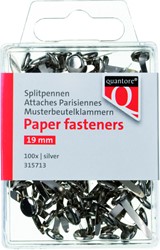 Splitpen Quantore blister 19mm Zilver 100 Stuk