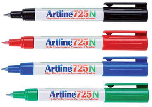 Fineliner Artline 725 rond F zwart 1 Stuk-2