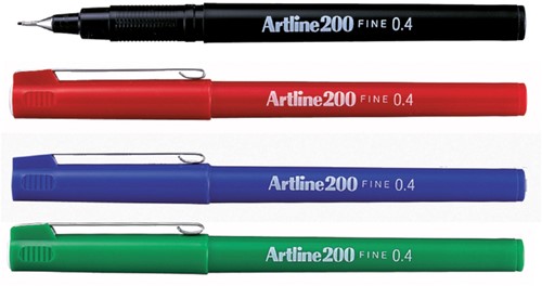 Fineliner Artline 200 rond F rood 1 Stuk-2
