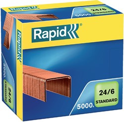 Nieten Rapid 24/6 verkoperd standaard 5000st 5000 Stuk