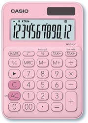 Rekenmachine Casio MS-20UC roze 1 Stuk