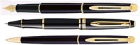 Rollerpen Waterman Expert black lacquer GT fijn-1
