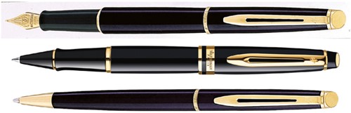 Rollerpen Waterman Expert GT F lak zwart 1 Stuk-1