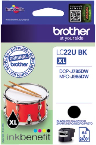 Inktcartridge Brother LC-22UBK zwart 1 Stuk-2