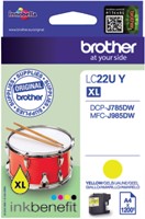Inktcartridge Brother LC-22UY geel 1 Stuk-2
