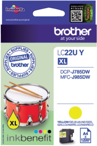 Inktcartridge Brother LC-22UY geel 1 Stuk-2