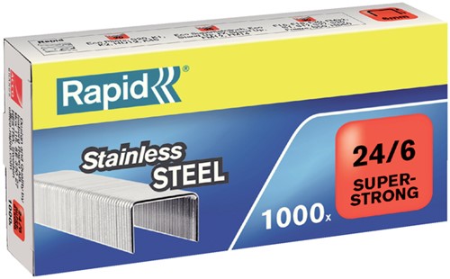 Nieten Rapid 24/6 super strong 1000st 1000 Stuk