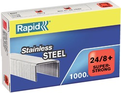 Nieten Rapid 24/8 rvs superstrong 1000st 1000 Stuk