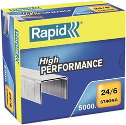 Nieten Rapid 24/6 gegalv strong 5000st 5000 Stuk