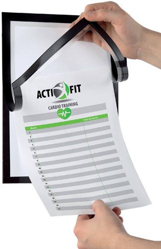 Duraframe Durable 499301 Note A4 zelfklevend zwart 1 Stuk-2