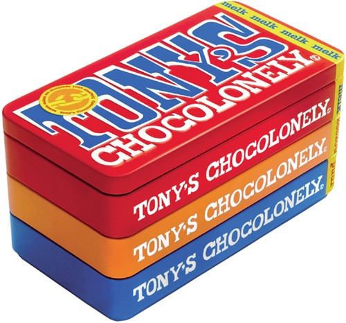 Chocolade Tony Chocolonely puur mlk en karam zeezt 3 Stuk-3