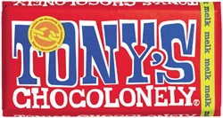 Chocolade Tony Chocolonely melk reep 180gr 180 Gram