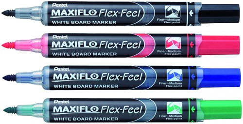 Whiteboardmarker Pentel MWL5SBF 1.5-4.5 blauw 1 Stuk-2