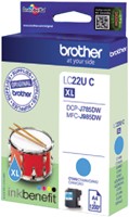 Inktcartridge Brother LC-22UC blauw 1 Stuk-3
