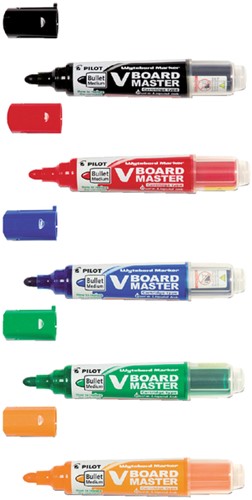 Whiteboardmarker Pilot begreen rond M assorti 5 Stuk-3