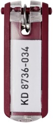 Sleutellabel Durable 1957 met ring rood 1 Stuk