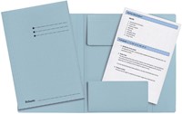 Dossiermap Esselte folio 3klep manilla 275gr blauw 1 Stuk-2