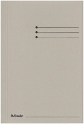 Dossiermap Esselte folio 3klep manilla 275gr grijs 1 Stuk